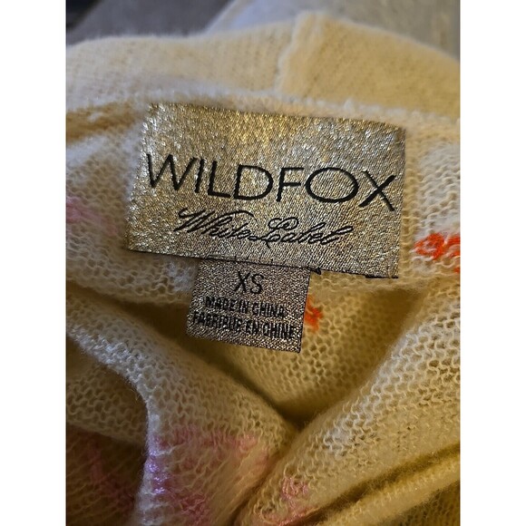 WildFox White Label Lips Wool Hoodie Cropped Sweater Size Small - Picture 9 of 10